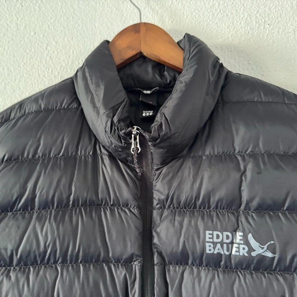 Eddie Bauer CirrusLite Down Puffer Vest NEW Black Outdoor Gorpcore XL Athleisure - Picture 4 of 12